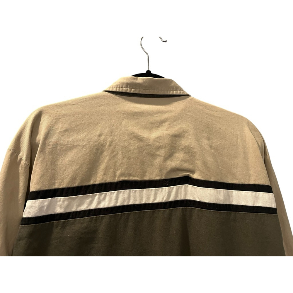 Vintage 90's Wrangler Western Pearl Snap Long Sleeve Striped Shirt Size Large - Picture 8 of 9